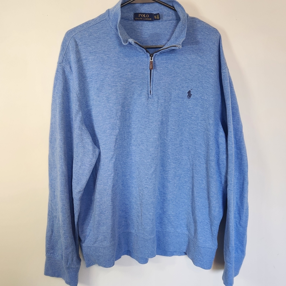 Polo Ralph Lauren Blue Quarter-Zip Pullover